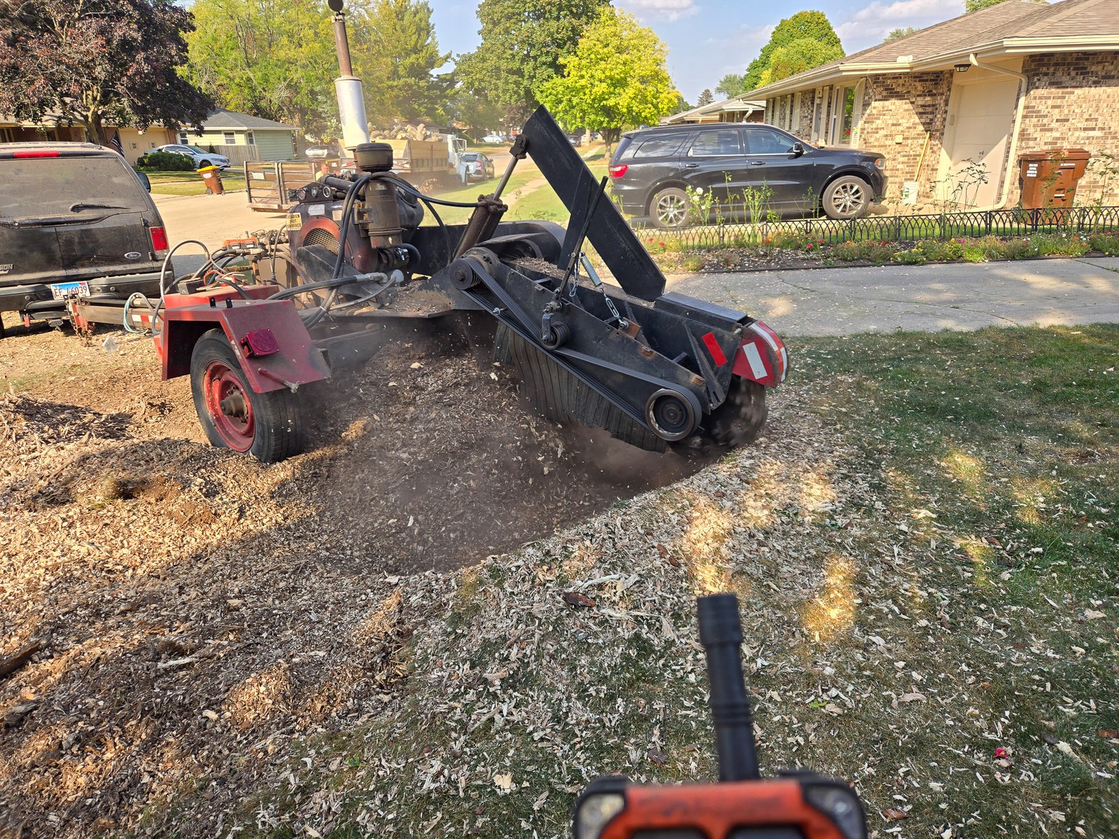 65 Horsepower stump grinder for large stump grinding Freeport IL