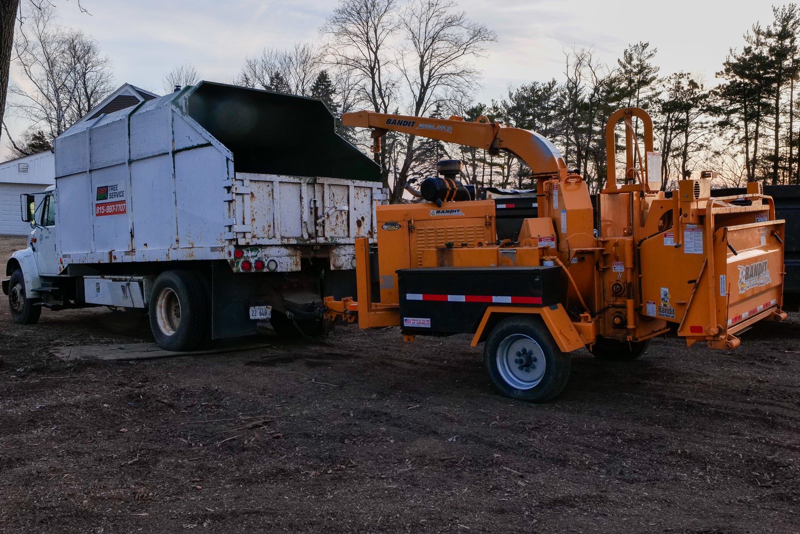 Bandit 255xp Freeport IL Large Tree Removal