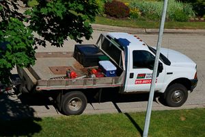 F350 with flatbed for tree service | Rockford