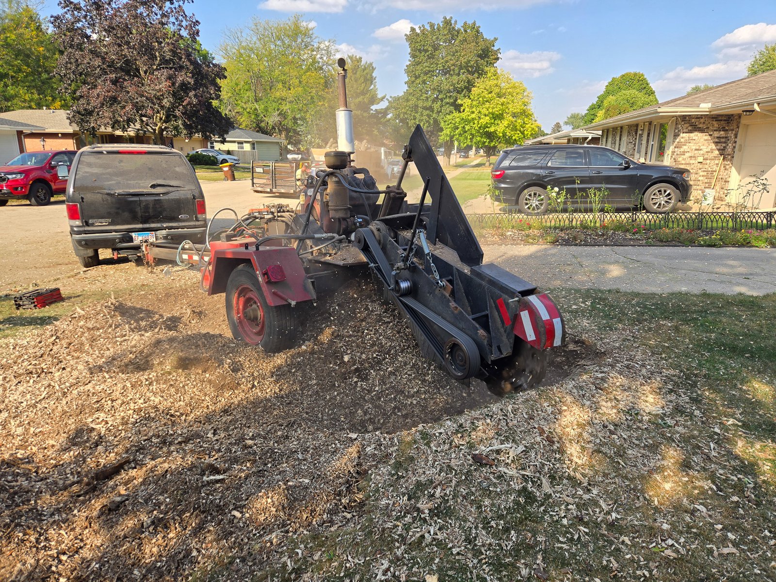 65 hp Tow Behind Stump Grinder Rockford